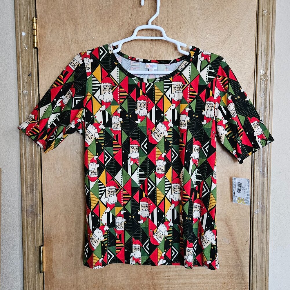 NWT LularoeTop 3XL Gigi Santa Christmas